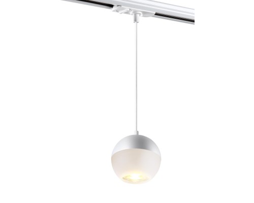 370821 PORT NT22 126 белый Светильник трековый однофазный трехжильный, провод 1м IP20 GU10 9W 220V GARN