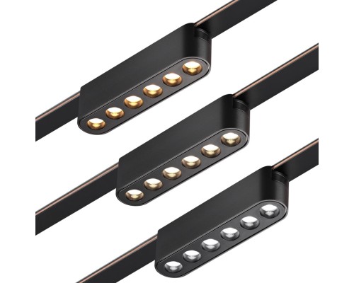 359458 SHINO NT24 098 черный Трековый смарт-светильник для низковольтного шинопровода с двумя режимами работы IP20 LED 6W 24V 3000-6000K EASY
