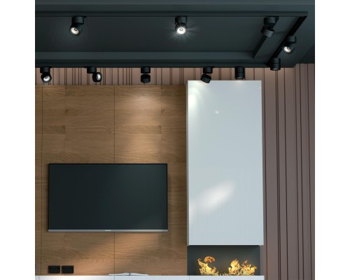 358787 PORT NT21 149 черный Трехфазный трековый светодиодный светильник IP20 LED 25W 4000K 2200Лм 100-265V GRODA