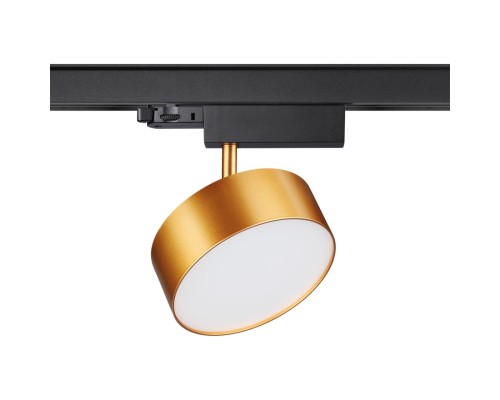 358760 PORT NT21 100 матовое золото Трехфазный трековый светодиодный светильник IP20 LED 24W 4000K 2100Лм 100-265V PROMETA