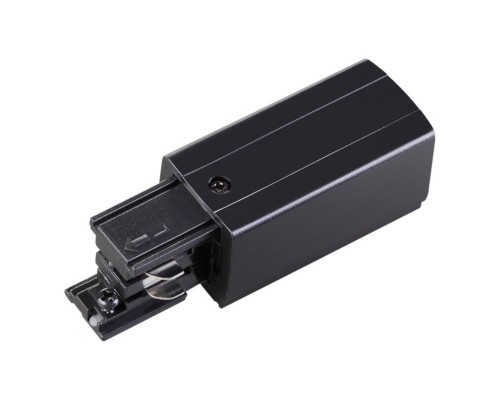 Соединитель-токопровод-левый для трёхфазного шинопровода Novotech 135047 черный