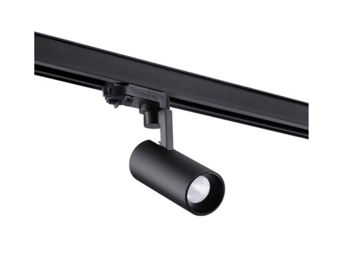 Трехфазный трековый светодиодный светильник Novotech 358254 Helix черный LED 10 Вт 4000K