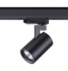 Трёхфазный трековый светильник Novotech 370649 Gusto черный GU10 50 Вт