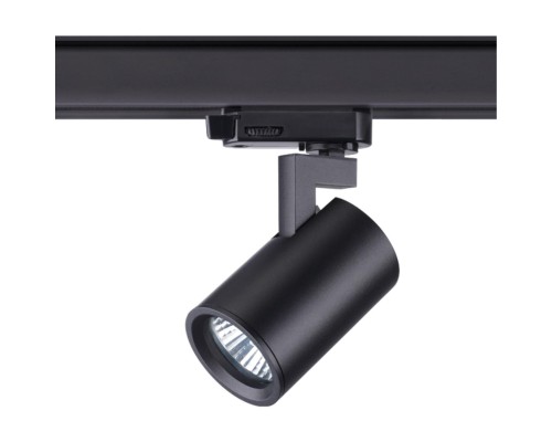 Трёхфазный трековый светильник Novotech 370649 Gusto черный GU10 50 Вт