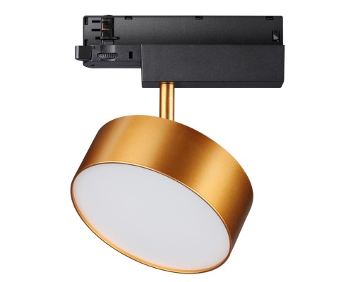 358760 PORT NT21 100 матовое золото Трехфазный трековый светодиодный светильник IP20 LED 24W 4000K 2100Лм 100-265V PROMETA