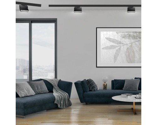 358326 PORT NT19 151 черный Трехфазный трековый свтильник IP33 LED 4000К 25W 110-265V EOS