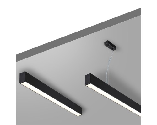 359605 OVER NT25 000 черный Светильник линейный светодиод. с переключ. цв. температуры IP20 LED 40W 220-240V 3000К\4000К\6000К FATTO