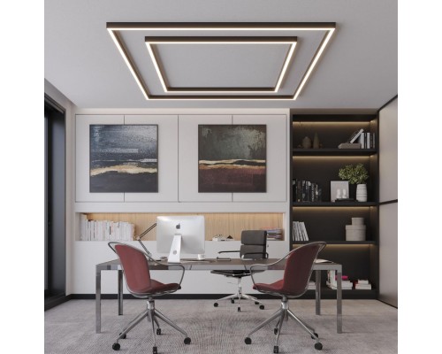 359605 OVER NT25 000 черный Светильник линейный светодиод. с переключ. цв. температуры IP20 LED 40W 220-240V 3000К\4000К\6000К FATTO