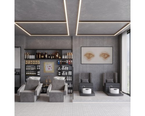 359609 OVER NT25 000 черный Светильник соединитель «L» с переключ. цв. температуры IP20 LED 8W 220-240V 3000К\4000К\6000К FATTO