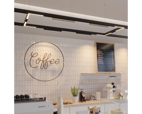 359949 PORT NT25 216 черный Трековый св-к диммир. со сменой цв.температуры, пульт ДУ/Tuya Smart Life IP20 LED 18W 3000-6000K 90-240V VECTOR