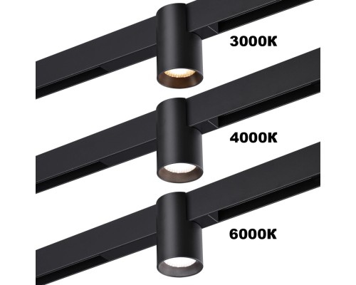 359955 PORT NT25 218 черный Трековый св-к диммир. со сменой цв.температуры, пульт ДУ/Tuya Smart Life IP20 LED 10W 3000-6000K 90-240V VECTOR