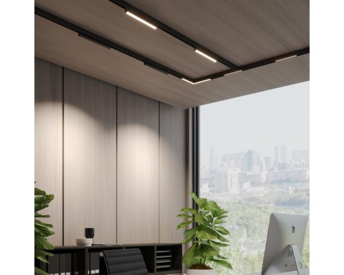 359952 PORT NT25 214 черный Трековый светильник с переключ. цв. темпер. IP20 LED 3000К\4000К\6000К 18W 90-240V VECTOR