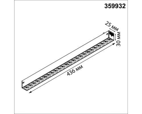 359932 PORT NT25 208 черный Трековый светильник с переключ. цв. темпер. IP20 LED 3000К\4000К\6000К 24W 90-240V VECTOR