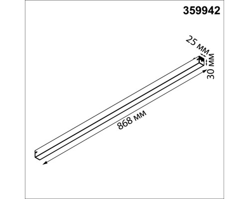 359942 PORT NT25 208 черный Трековый светильник с переключ. цв. темпер. IP20 LED 3000К\4000К\6000К 30W 90-240V VECTOR