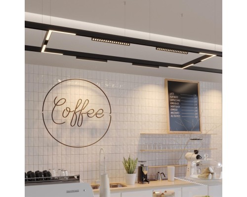 359948 PORT NT25 214 черный Трековый светильник с переключ. цв. темпер. IP20 LED 3000К\4000К\6000К 18W 90-240V VECTOR