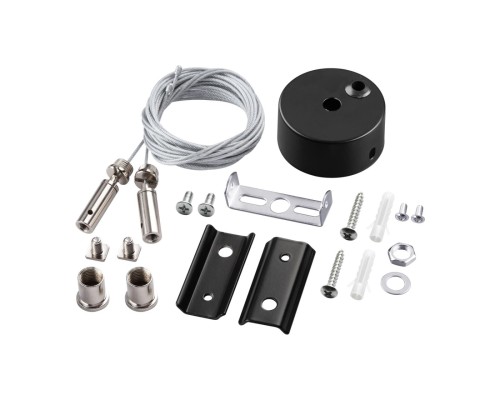 135316 PORT NT25 207 черный Подвесной комплект с 2-х метровыми тросами IP20 VECTOR