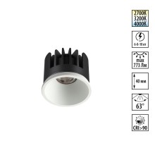 359817 DIOD NT25 488 белый Модуль светодиодный с переключ. цв. температуры и мощности IP20 LED 6/8/10W 180-265V 2700К\3200К\4000К MOD