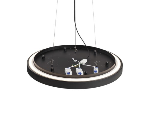 7756 (7758)/L SN 539 Подвесное крепление для светильника QUASAR LED металл/черный 1,5м QUASAR