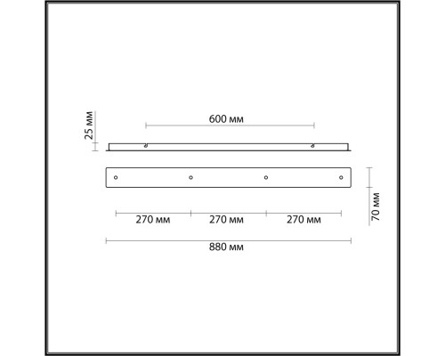 4505/4 SUSPENTIONI LN21 248 хром Основание 4x для подвесов MOLTO