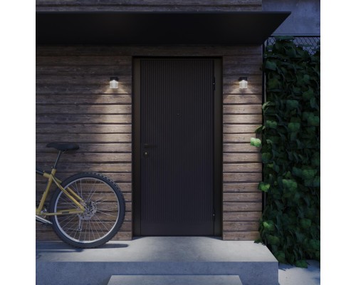 359291 STREET NT24 000 черный Светильник ландшафтный настенный IP65 LED 7W 4000K 175-265V ESTIMA