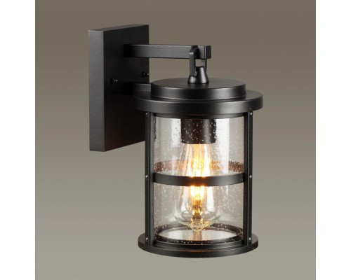 4964/1W NATURE ODL22 715 черный/стекло Ландшафтный настен.светильник E27 1*60W IP44 MAGUS