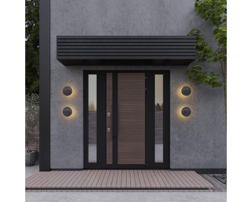 359533 STREET NT25 000 черный Светильник ландшафтный настенный IP54 LED 10W 100-240V 3000К HALO