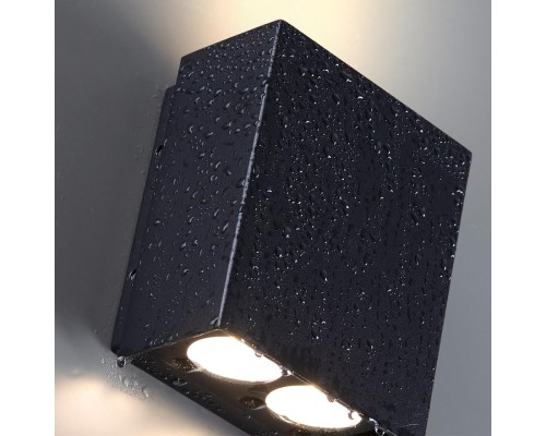7188/10WL NATURE ODL26 Фасадный светильник черный/металл IP65 LED 2*5W 3000K 8° 85-265V ARROW
