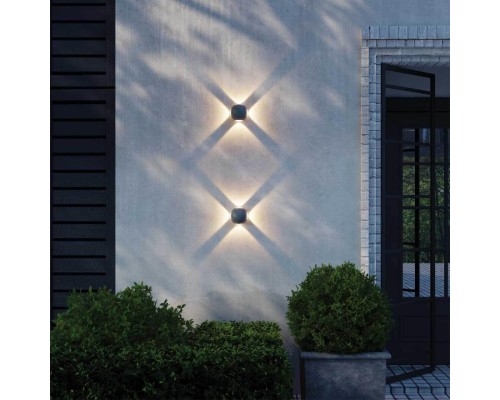 358464 STREET NT20 169 темно-серый  Ландшафтный настенный св-ник IP54 LED 4000K 12W 85-265V  CALLE