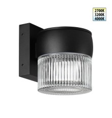 359717 STREET NT25 718 черный Светильник ландшафтный с переключателем цв. температуры IP65 LED 8W 100-240V 2700К/3200К/4000К ESTIMA