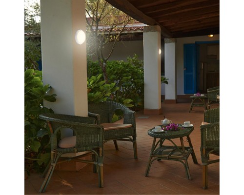 Светильник ландшафтный светодиодный настенно-потолочного монтажа Novotech 358016 Opal белый LED 18 Вт 4000K