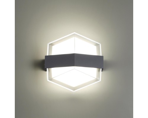 358575 STREET NT21 286 темно-серый Ландшафтный настенный светильник IP54 LED 4000K 12W 85-265V KAIMAS