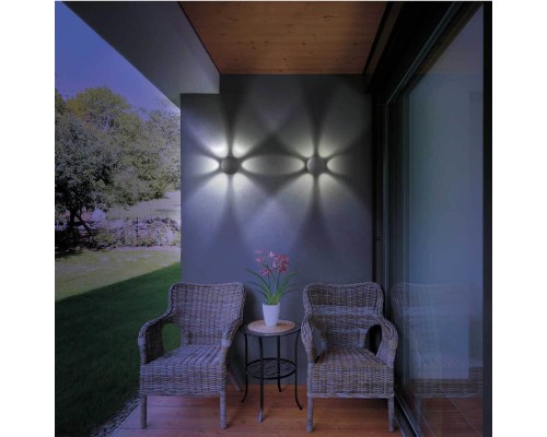 358463 STREET NT20 169 темно-серый  Ландшафтный настенный светильник IP54 LED 4000K 6W 85-265V CALLE