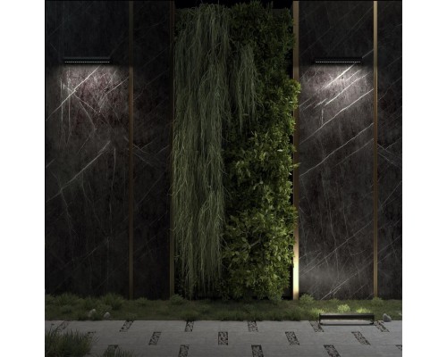 7040/10WL NATURE ODL25 679 черный/металл Фасадный поворотный на 180° светильник IP65 LED 14W 3000K 24° 759Лм AC220-240V GRAZE