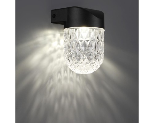 359295 STREET NT24 000 черный Светильник ландшафтный настенный IP65 LED 7W 4000K 175-265V ESTIMA