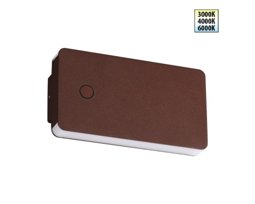 359591 STREET NT25 000 коричневый Светильник ландшафтный с переключ. цв. температуры IP54 LED 10W 100-240V 3000К\4000К\6000К STRAIT