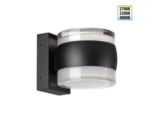 359720 STREET NT25 716 черный Светильник ландшафтный с переключателем цв. температуры IP65 LED 16W 100-240V 2700К/3200К/4000К ESTIMA