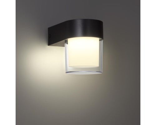 359297 STREET NT24 000 черный Светильник ландшафтный настенный IP65 LED 5W 4000K 175-265V OPAL