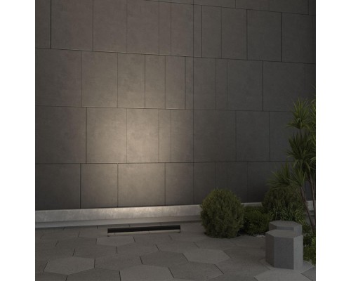 7040/10WL NATURE ODL25 679 черный/металл Фасадный поворотный на 180° светильник IP65 LED 14W 3000K 24° 759Лм AC220-240V GRAZE