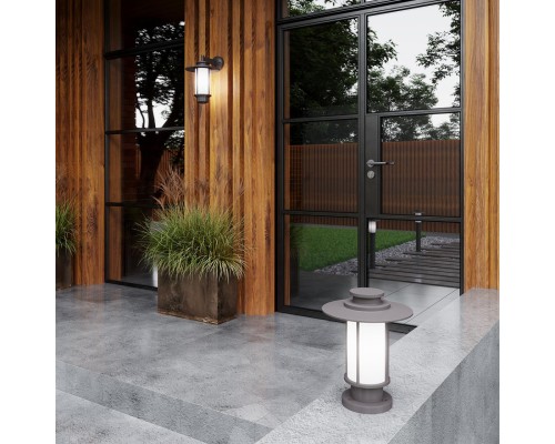 Уличный настенный светильник Odeon Light 4047/1W Mito опал/темно-серый