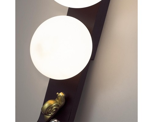 5434/2W NATURE ODL_EX26 черный/золотистый/хром/металл/акрил/декор металл Уличный фасадный светильник IP54 G9 2*15W max LUMA