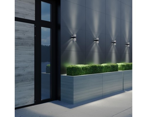 359292 STREET NT24 000 черный Светильник ландшафтный настенный IP65 LED 14W 4000K 175-265V ESTIMA