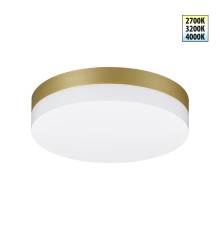 359732 STREET NT25 780 золото матовое Светильник ландшафтный с переключ. цв. температуры и мощности IP65 LED 12/15/18W 180-265V 2700К\3200К\4000К OPAL