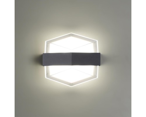 358574 STREET NT21 286 темно-серый Ландшафтный настенный светильник IP54 LED 4000K 12W 85-265V KAIMAS