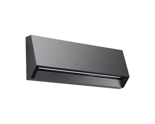 Уличный настенный светодиодный светильник Novotech 357418 Kaimas 3,8 Вт 3000К, темно-серый