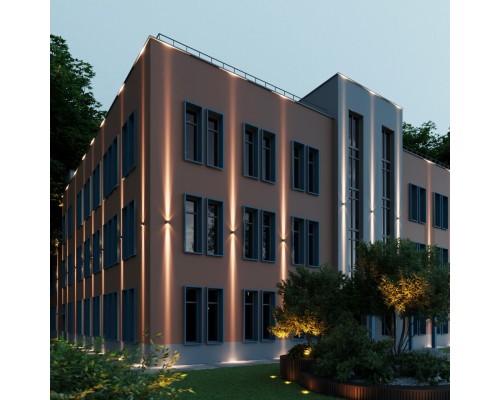 7188/10WL NATURE ODL26 Фасадный светильник черный/металл IP65 LED 2*5W 3000K 8° 85-265V ARROW