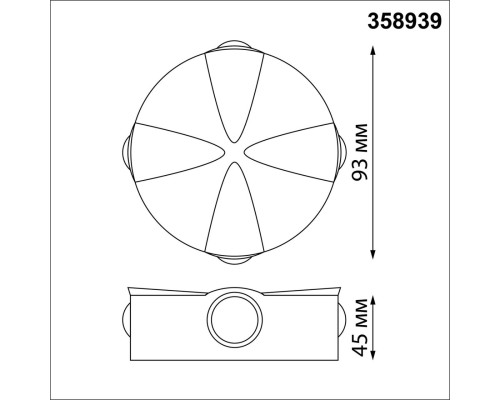 358939 STREET NT22 темно-серый Светильник ландшафтный светодиодный IP54 LED 4000К 4W 85-265V CALLE