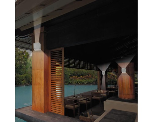 Уличный настенный светодиодный светильник Novotech Calle 357518 белый 6 Вт 220-240V IP54 3000К