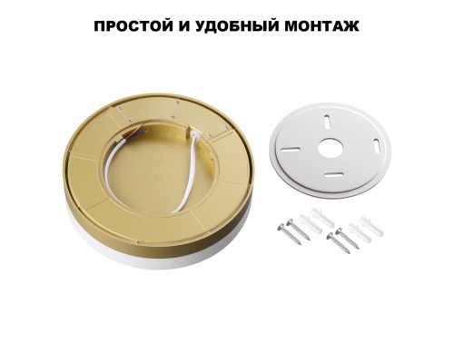 359733 STREET NT25 780 золото матовое Светильник ландшафтный с переключ. цв. температуры и мощности LED IP65 20/25/30W 180-265V 2700К\3200К\4000К OPAL