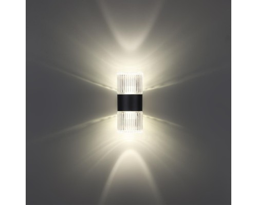 359292 STREET NT24 000 черный Светильник ландшафтный настенный IP65 LED 14W 4000K 175-265V ESTIMA