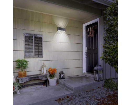 358461 STREET NT20 169 темно-серый  Ландшафтный настенный светильник IP54 LED 4000K 8W 85-265V CALLE